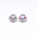 925 Sterling Silver Cage-Style Stud Earrings
