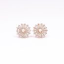 925 Sterling Silver Rose Gold Stud Earrings