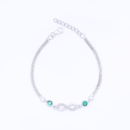 925 Sterling Silver Infinity Charm Bracelet