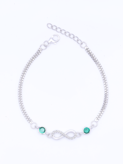 925 Sterling Silver Infinity Charm Bracelet