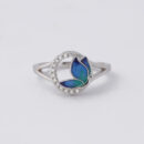 925 Sterling Silver Dual-Tone Petal motif Ring