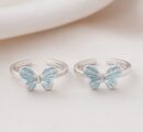 925 Sterling Silver Sky-Butterfly Toe Ring
