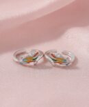 925 Sterling Silver Feather Flair Toe Ring