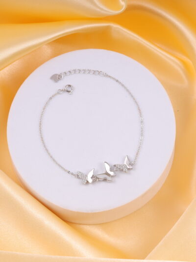 925 Sterling Silver Wing Charm Bracelet