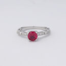 925 Sterling Silver Red Velvet- luxe and elegant Ring