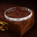 925 Sterling Silver Lumina Lattic Bangle style Bracelet