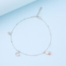 925 Sterling Silver Elegant Pearl-Bunny Sterling Silver Anklet