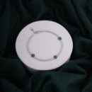 925 Sterling Silver Starlight Emerald Bracelet