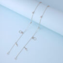 925 Sterling Silver Elegant Duouble-Charm Silver Anklet