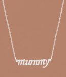 925 Sterling Silver Personalized Mummy Script Pendant